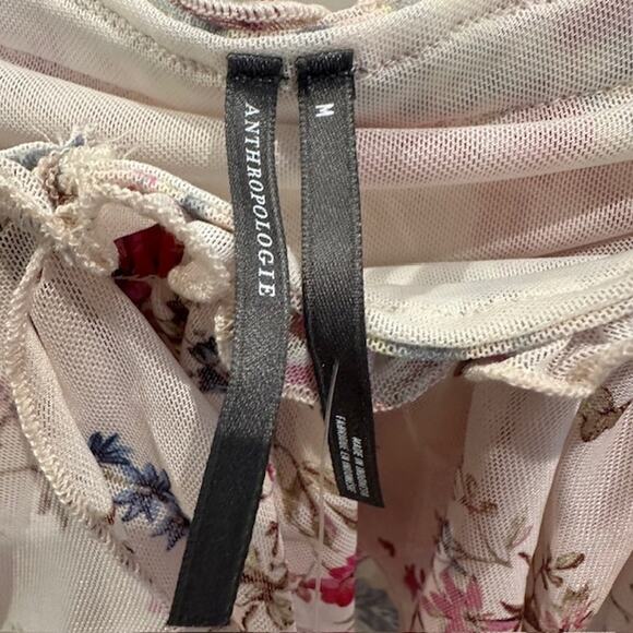 Anthropologie NWT Off The Shoulder Mesh Top Size: Medium - Picture 10 of 11